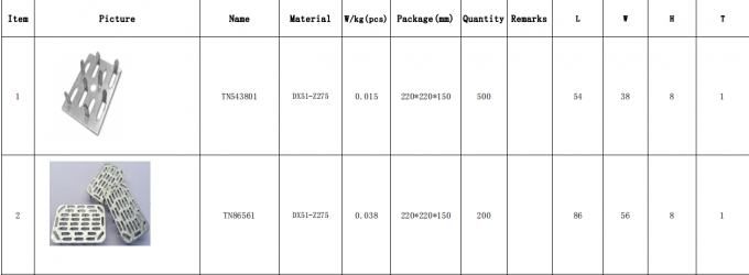 Venda a caldo Piastra galvanizzata con supporti in acciaio Materiale di alta qualità 1