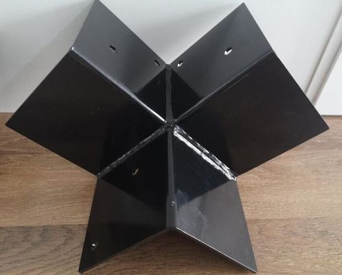 Kit staffe per pergola 4*4, base per palo in legno e staffe angolari per pergola in metallo