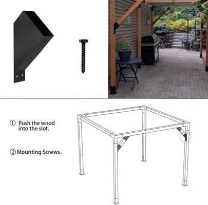 Brackets pergola 6x6 effettivo 5.6 