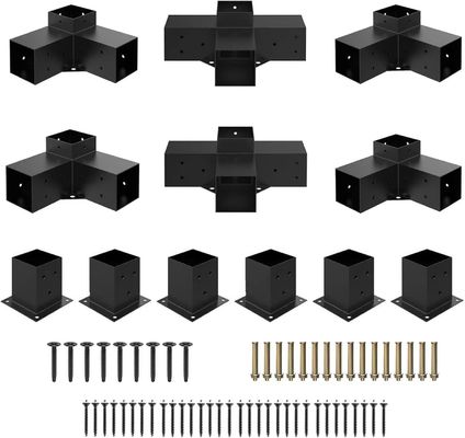 Hardware metallico 3 braccio 4 braccio 5 braccio Legno base dell'ancora per la postazione all'aperto Pergola bracket kit