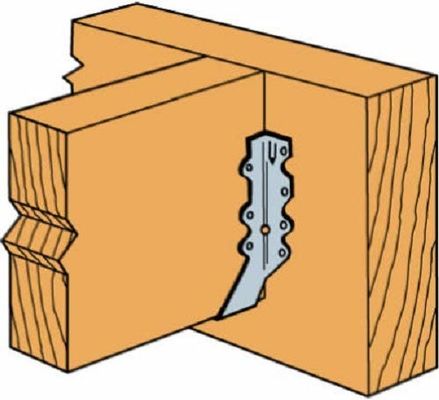 2x8 Giost Hanger 20 Gauge LU28 Galvanizing Face Mount Giost Hangers Legno Uragano Legami Rafters Legami