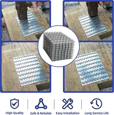 Fasciatore di piastre a chiodi per tralicci di tetto in legno e connettore per cornici in legno