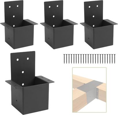 Pergola brackets 4x4 Rafter Post Brackets Pergola Kit Gazebo Brackets Wall Mount Bracket Kit per i pali di legno Pergola Post Connector o Deck Railing