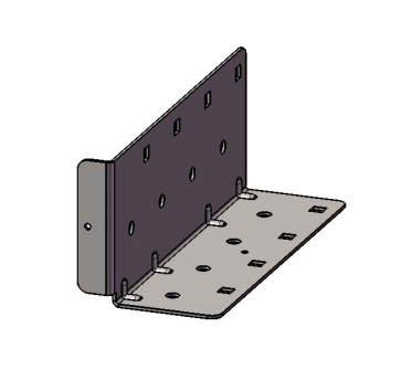 Staffa per travetti divisa, SPH140 SPH180 SPH220 Staffa per travetti a parete in acciaio al carbonio per uragani
